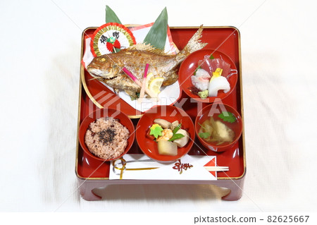 First Meal Ceremony | 100 Days After Birth - Image of a Traditional Japanese Event First Meal Ceremony | 100 Days After Birth - Image of a Traditional Japanese Event 82625667