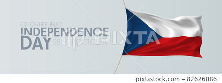 Czech Republic independence day vector banner, greeting card Czech Republic independence day vector banner, greeting card 82626086