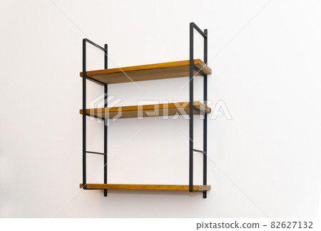 White walls and wall shelves White walls and wall shelves 82627132