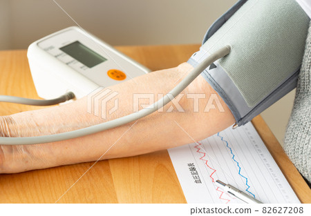 Blood pressure measurement with a sphygmomanometer Blood pressure measurement for the elderly Cuff type blood pressure monitor Home blood pressure measurement Upper arm type blood pressure monitor Blood pressure measurement with a sphygmomanometer Blood pressure measurement for the elderly Cuff type blood pressure monitor Home blood pressure measurement Upper arm type blood pressure monitor 82627208