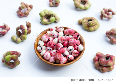 Manila tamarind fruit on white background Manila tamarind fruit on white background 82628782