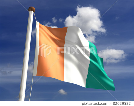 Ivory Coast flag (with clipping path) Ivory Coast flag (with clipping path) 82629522