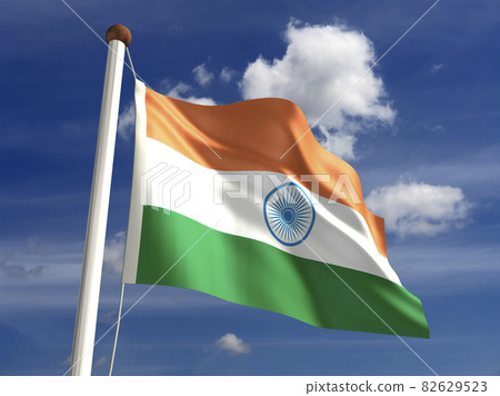 India flag (with clipping path) 82629523