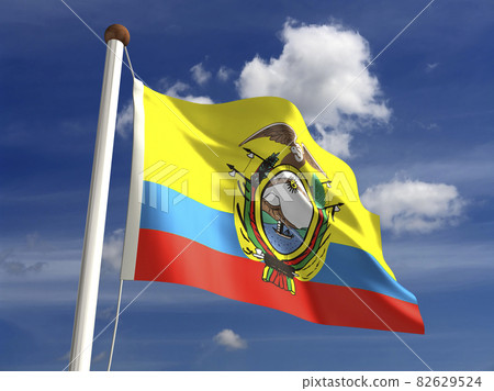 Equador flag (with clipping path) Equador flag (with clipping path) 82629524