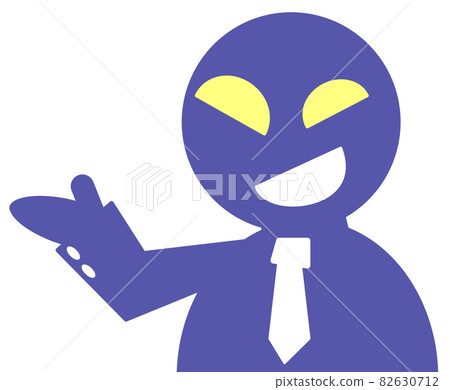 一個壞人正在指導的插圖 82630712
