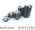 Stack of Saudi Arabian Riyals 82631236
