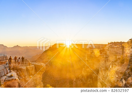 Sunrise at Mather Point in the Grand Canyon Sunrise at Mather Point in the Grand Canyon 82632597