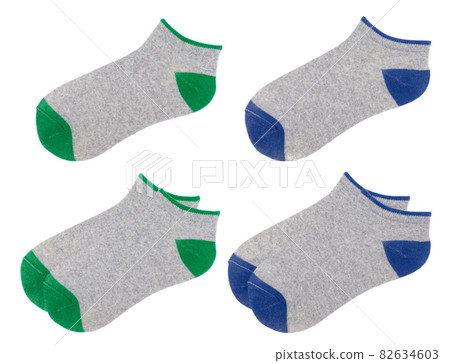 Low cut ankle socks pack isolated on white 82634603