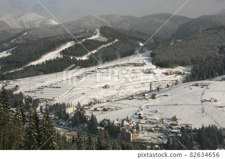 Ski resort in Carpathians 82634656