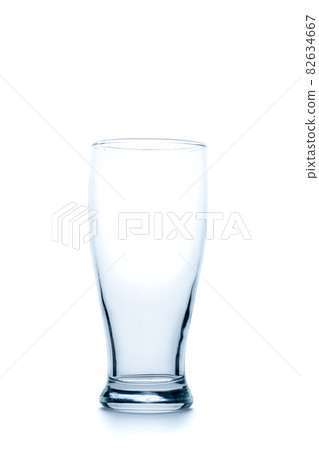 empty Pilsner glass or beer glass isolated on white background, empty Pilsner glass or beer glass isolated on white background, 82634667