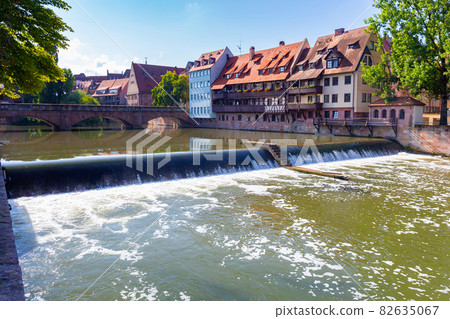 Historical part of the old town of Nuremberg, Franconia, Germany. Historical part of the old town of Nuremberg, Franconia, Germany. 82635067