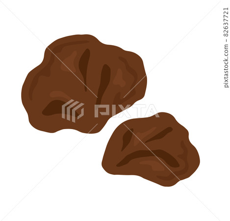 Illustration of a living tree (wood ear) 82637721