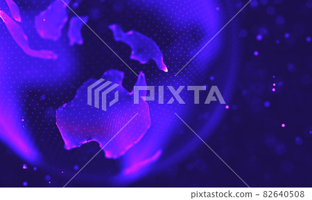 Ultra violet galaxy background. Space background illustration universe with Nebula. 2018 Purple technology background. Artificial intelligence concept Ultra violet galaxy background. Space background illustration universe with Nebula. 2018 Purple technology background. Artificial intelligence concept 82640508