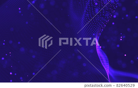 Ultra violet galaxy background. Space background illustration universe with Nebula. 2018 Purple technology background. Artificial intelligence concept 82640529