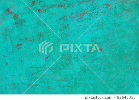 Turquoise-dyed concrete wall Turquoise-dyed concrete wall 82643353