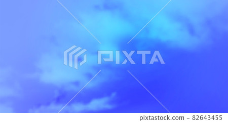Realistic vector blue sky with white clouds... - Stock Illustration ...