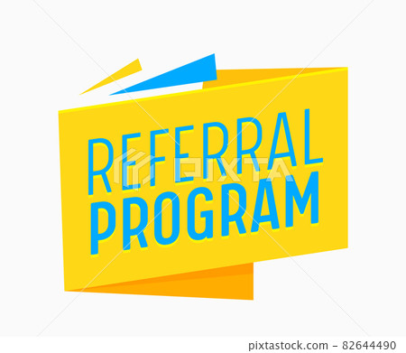 Referral Program Banner for Business or Social Media Ad Campaign. Refer a Friend Marketing Advertisement Promotion Referral Program Banner for Business or Social Media Ad Campaign. Refer a Friend Marketing Advertisement Promotion 82644490