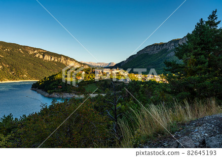 Lac de Castillon near Verdon River, Saint-Julien-du-Verdon, Provence, France 82645193