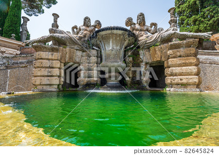 Fountain in the Gardens of Villa Farnese Fountain in the Gardens of Villa Farnese 82645824