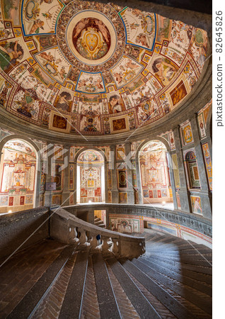 Stairway in Villa Farnese in Caprarola Stairway in Villa Farnese in Caprarola 82645826