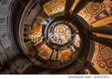 Stairway in Villa Farnese in Caprarola Stairway in Villa Farnese in Caprarola 82645852