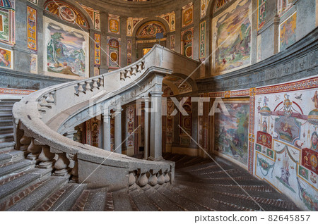 Stairway in Villa Farnese in Caprarola Stairway in Villa Farnese in Caprarola 82645857