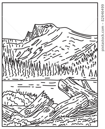 Great Basin National Park Is in Eastern Nevada near Utah USA Mono Line Poster Art Great Basin National Park Is in Eastern Nevada near Utah USA Mono Line Poster Art 82646499