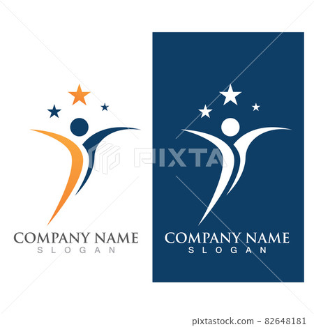 Success Life Stars Success people star logo vector image - Stock Illustration [82648181 ...