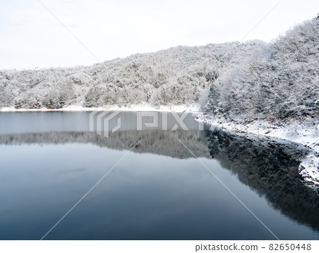 下雪後的哈芝水壩 下雪後的哈芝水壩 82650448