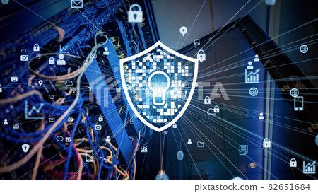 Cyber security server room Cyber security server room 82651684