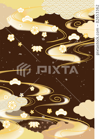 日式圖案背景插畫素材 日式圖案背景插畫素材 82653362