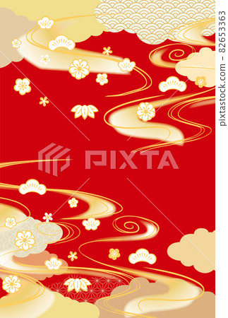 日式圖案背景插畫素材 日式圖案背景插畫素材 82653363