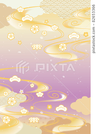 日式圖案背景插畫素材 日式圖案背景插畫素材 82653366