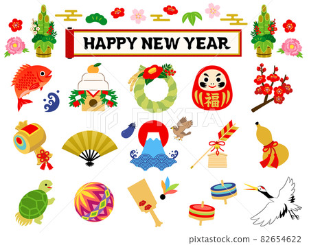 新年的插圖集 82654622