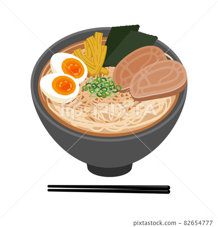 Ramen illustration: Ramen illustration 82654777