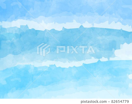 Illustration with the image of waves (watercolor processing style) Illustration with the image of waves (watercolor processing style) 82654779
