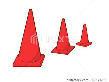 Color cone (red) - Stock Illustration [82654795] - PIXTA