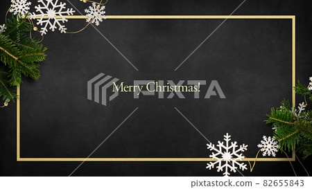 Christmas miscellaneous goods and black background Christmas miscellaneous goods and black background 82655843