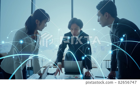 Business network partnership 82656747