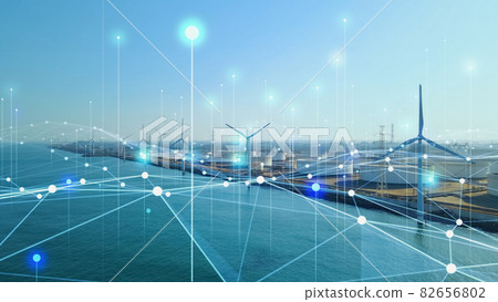 Smart grid renewable energy 82656802