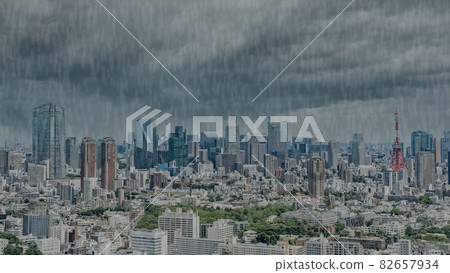 Tokyo rain 82657934