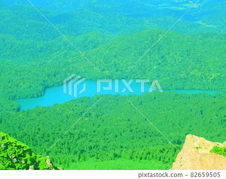 River overlooking from the top of the mountain River overlooking from the top of the mountain 82659505