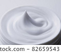 White cream basic cosmetics sizzle close-up 82659543