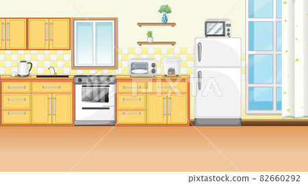 Dining room interior design with furniture 82660292