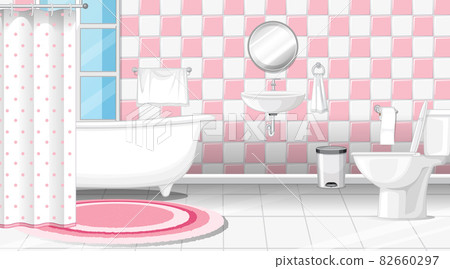 Bathroom interior design with furniture Bathroom interior design with furniture 82660297