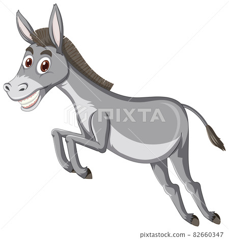 Donkey animal cartoon character 82660347