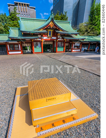 Tokyo cityscape in Japan, overlooking Hie Shrine 82660446