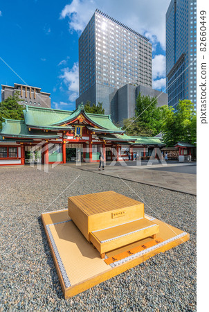 Tokyo cityscape in Japan, overlooking Hie Shrine Tokyo cityscape in Japan, overlooking Hie Shrine 82660449