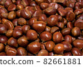 Nuts Chestnuts (Al chestnuts, Raw Chestnuts) Food Background Photo, Autumn Background 82661881