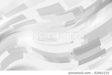 Abstract white and grey modern square in a wavy shape. Futuristic concept background. Vector illustration Abstract white and grey modern square in a wavy shape. Futuristic concept background. Vector illustration 82662235